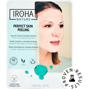 Iroha Nature Maschera Viso Monouso In Tessuto Peeling Perfezionante Con Acido Glicolico E Centella Asiatica 1 pz x 23 ml