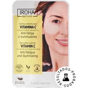 Iroha Nature Patch Occhi Anti-Fatica E Illuminanti Con Vitamina C, Cetriolo E Acido Ialuronico 2 pz x 8 ml