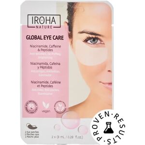 Iroha Nature Patch Occhi Con Niacinamide Caffeina E Peptidi Anti-Rughe Anti Borse E Illuminante 2 pz x 8 ml