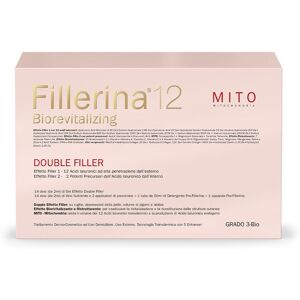 Fillerina 12 Mito Biorevitalizing Double Filler Grado 3 Bio Trattamento Intensivo Detergente + Gel + Velo Nutriente