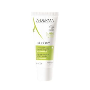 A-derma Biology Crema Leggera Dermatologica Idratante 40ml