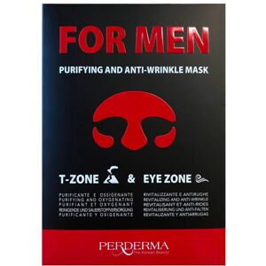 Perderma Kit For Men Maschera Viso Zona T Purificante + Occhi Antiage 2 Pezzi