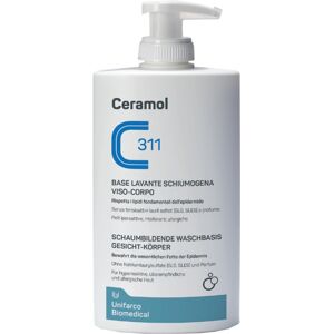 Unifarco Ceramol 311 Base Lavante Schiumogena Viso-Corpo 400ml - Delicata Pulizia e Idratazione