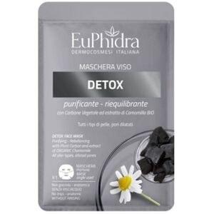 Zeta Euphidra Maschera Viso Detox 1 Pezzo - Maschera Viso Mono-uso Purificante