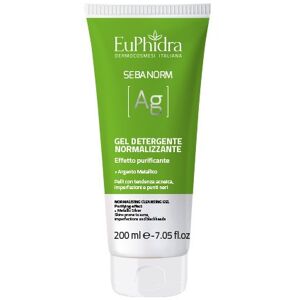 Zeta Farmaceutici Spa Euphidra Sebanorm Ag Gel Detergente 200ml - Gel Detergente Normalizzante per Pelli con Tendenza Acneica