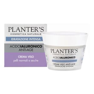 Dipros Srl Planter's - Acido Ialuronico Anti-Age Crema Viso 50ml, Idratazione e Cura per una Pelle Giovane