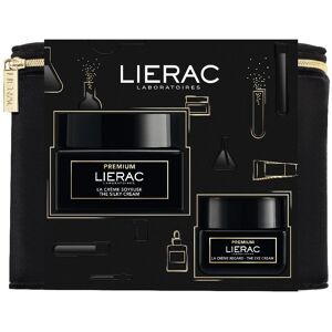 Lierac Cofanetto Premium Soyeuse - Crema Viso Idratante Antirughe Pelle Normale E Mista 50ml + Crema Contorno Occhi Antirughe Pelli Sensibili 20ml + Trousse Viaggio