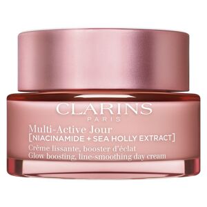Clarins Multi-active Jour Crème Lissante, Booster D'éclat Multi-active Crema Giorno Per Tutti I Tipi Di Pelle