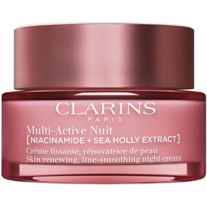 Clarins Multi-active Nuit Crème Lissante, Rénovatrice De Peau Multi-active Crema Notte Per Pelli Secche 50 ML