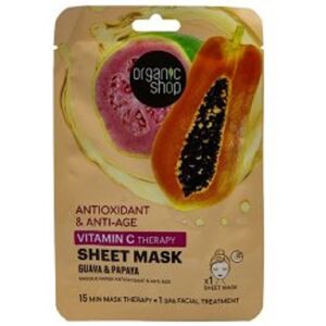 organic shop Maschere Viso Maschera Viso Antiossidante in Tessuto alla Vitamina C