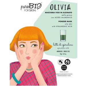 purobio Maschere Viso Maschera Viso Peel Off Pelle Grassa Latte di Spirulina