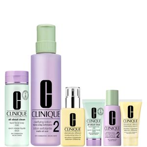 Clinique Clarifying Lotion 2 - Pelle da Arida a Normale TIPO 2 Confezione KIT DETERGENTI VISO PELLI DA SECCHE A MISTE