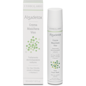 L'Erbolario Crema-Maschera Viso AlgaDetox - Trattamento Dermoriparatore Notturno