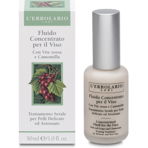 L'Erbolario Fluido Concentrato per il Viso con Vite Rossa e Camonilla 30 ml