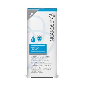 Incarose Perfect Clean crema gel 3 in 1 detergente-scrub-maschera viso pelli imp