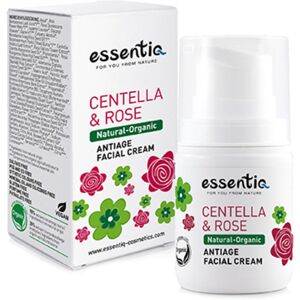 Essentiq Crema viso naturale anti-age – centella asiatica & rosa, 50 ml