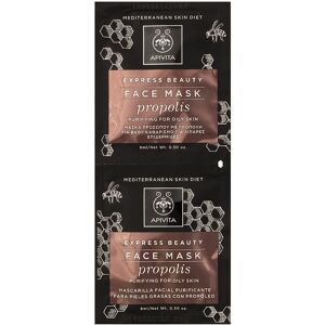 APIVITA Express Beauty - Black Face Mask Propolis 2 X 8ml