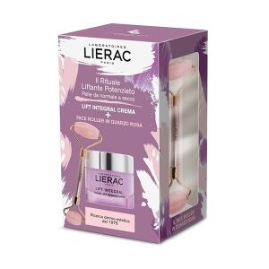 Lierac Rituale Liftante Potenziato Crema Liftante Rimodellante 50ml + Face Roller in Quarzo rosa