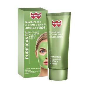 WINTER Maschera Viso in Crema a base di Argilla Verde