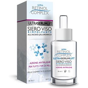 Siero Viso Ultra Lift Rimpolpante all'acido jaluronico azione antirughe per tutti i tipi di pelle Retinol Complex