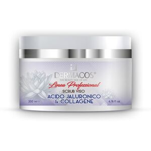 SCRUB VISO CON ACIDO JALURONICO E COLLAGENE 200ml DERMACOS PROFESSIONAL