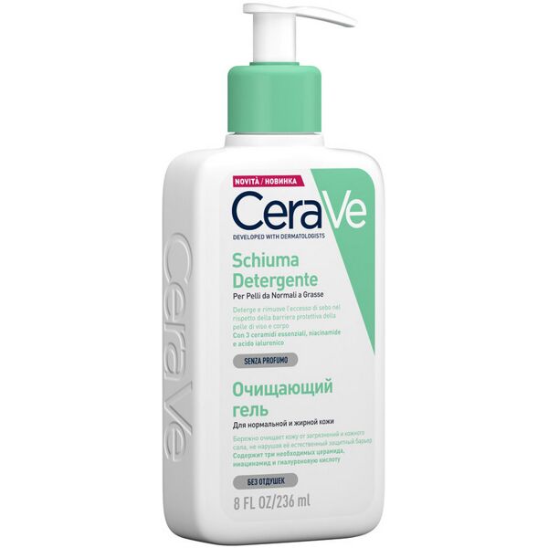 l'oreal cerave schiuma detergente viso 236ml