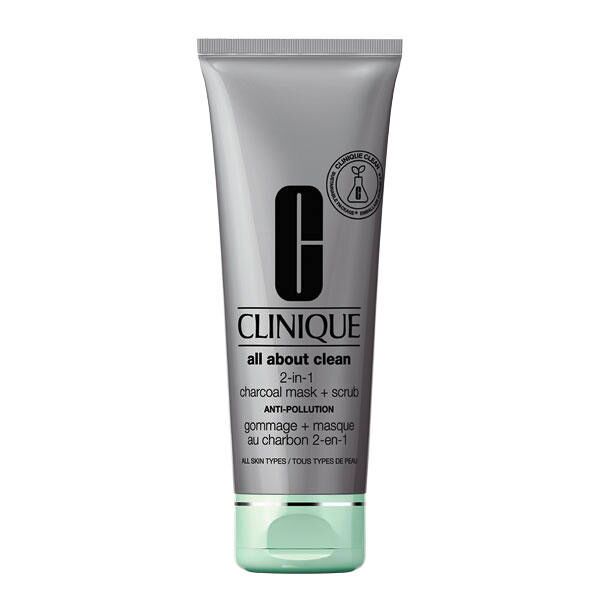 clinique all about clean 2-in-1 charcoal mask + scrub 100 ml