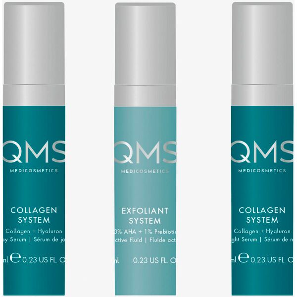 qms collagen + exfoliant set strong 3 x 7 ml