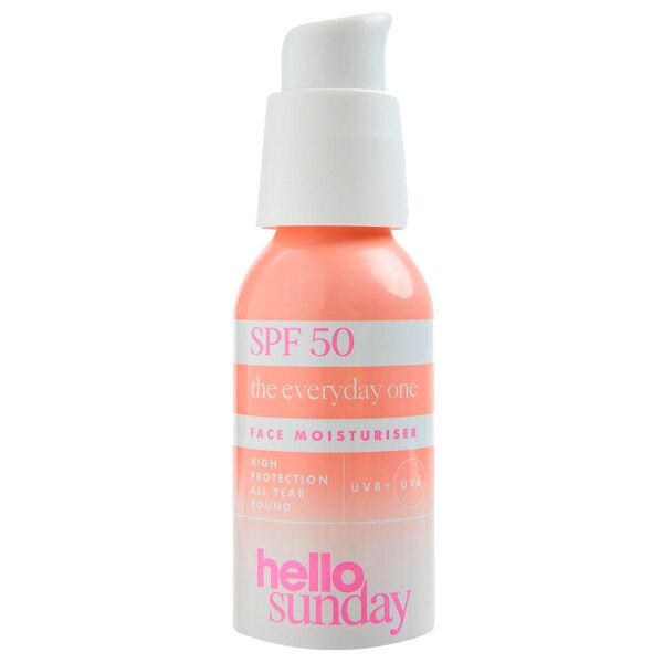 hello sunday the everyday one face moisturiser spf 50 50 ml