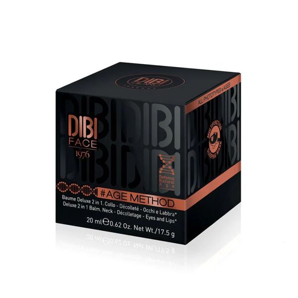 dibi milano dibi face age method baume deluxe 2 in 1 collo decollete occhi e labbra 20ml