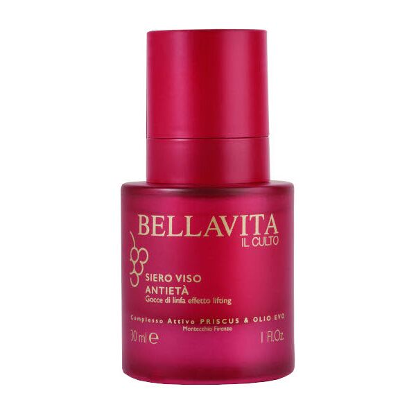 bellavita il culto priscus & olio evo - siero viso antietà gocce di linfa effetto lifting 30 ml