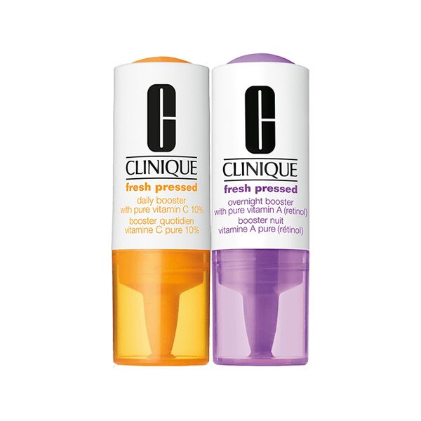 clinique fresh pressed system daily booster + overnight booster 2 x 8,5 ml daily booster + 2 x 6 ml overnight booster*