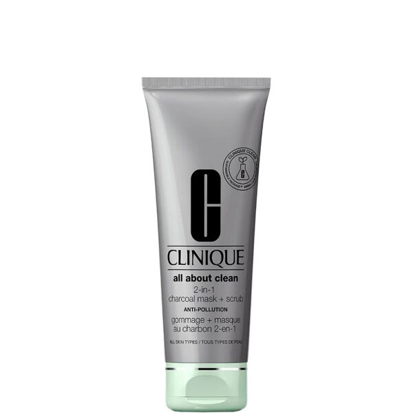 clinique all about clean - 2 in 1 charcoal mask + scrub 100 ml