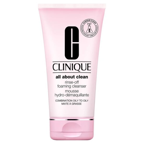 clinique all about clean rinse-off foaming cleanser mousse pelle da mista a grassa 250 ml edizione limitata