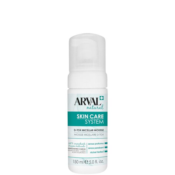 arval skin care system - mousse micellare d-tox 150 ml