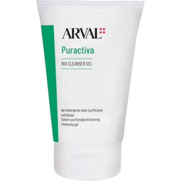 arval puractiva - bio-cleanser gel - gel detergente sebo-purificante esfoliante 150 ml