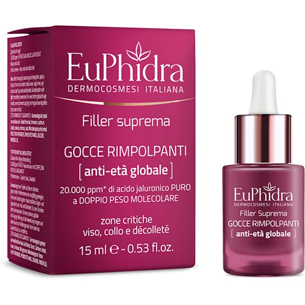 euphidra filler suprema gocce rimpolpanti anti-età 15ml