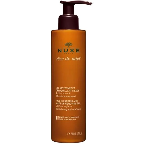 nuxe rêve de miel gel detergente struccante pelle secca 200 ml