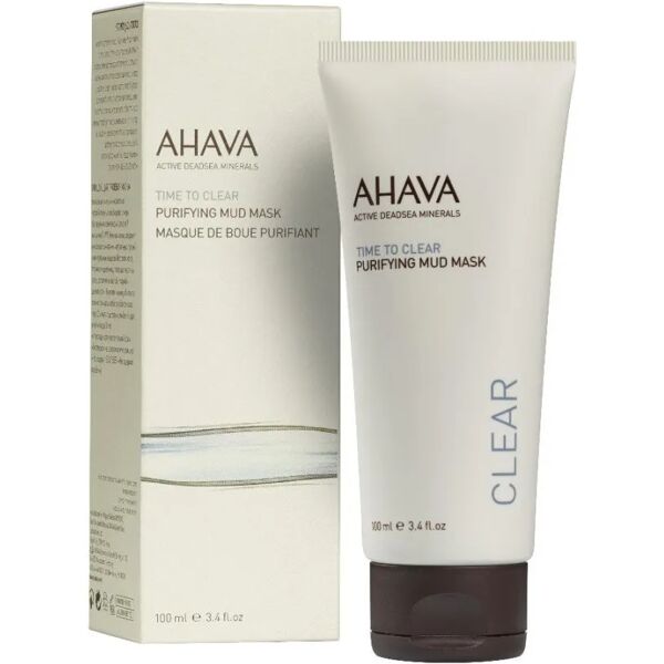 ahava time to clear maschera fango purificante viso 100 ml