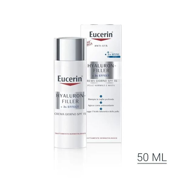 eucerin hyaluron-filler giorno crema antirughe pelle normale e mista 50 ml