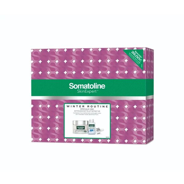 somatoline skinexpert somatoline skin expert cofanetto speciale viso antirughe 4d crema notte + mini booster