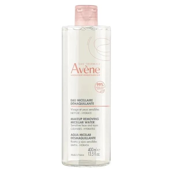 avène eau thermale les essentiels acqua micellare detergente e struccante, pelle sensibile 400 ml