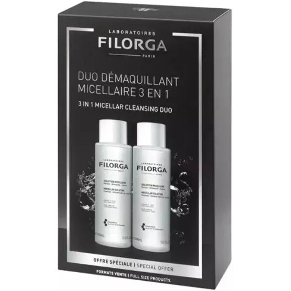 filorga duo micellar soluzione micellare struccante e anti-age bipacco 2 x 400 ml