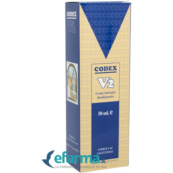 codex v2 crema antirughe ipoallergenica viso 50 ml