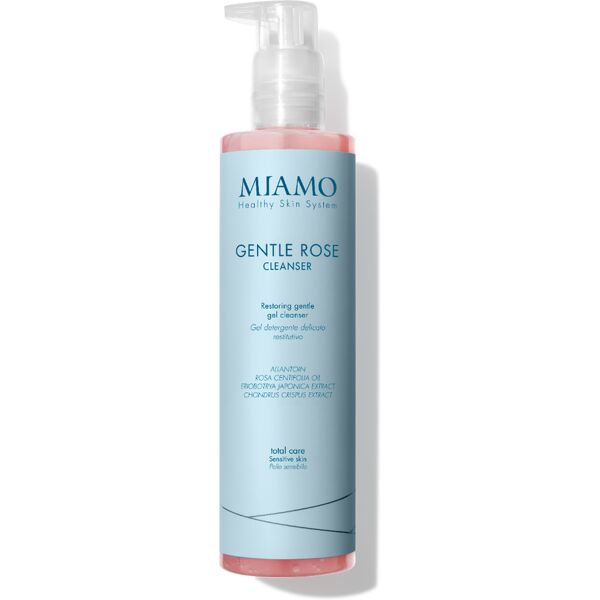 miamo total care gentle rose cleanser gel detergente delicato 250 ml