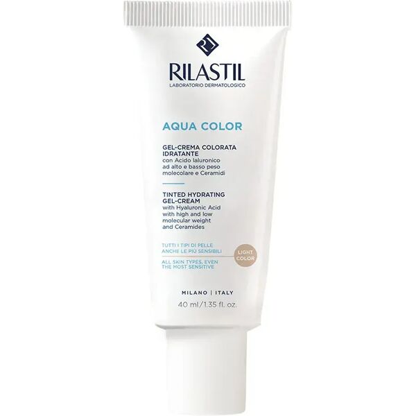 rilastil aqua color light gel-crema colorata viso 40 ml