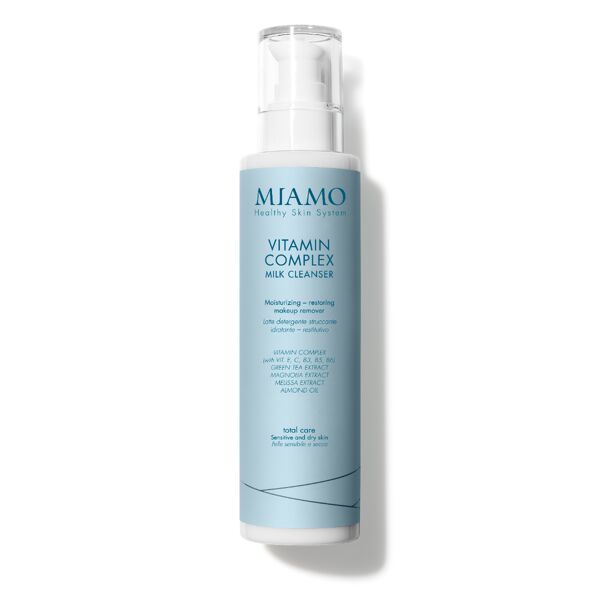 miamo total care vitamin complex milk cleanser latte detergente struccante nutriente idratante 250 ml