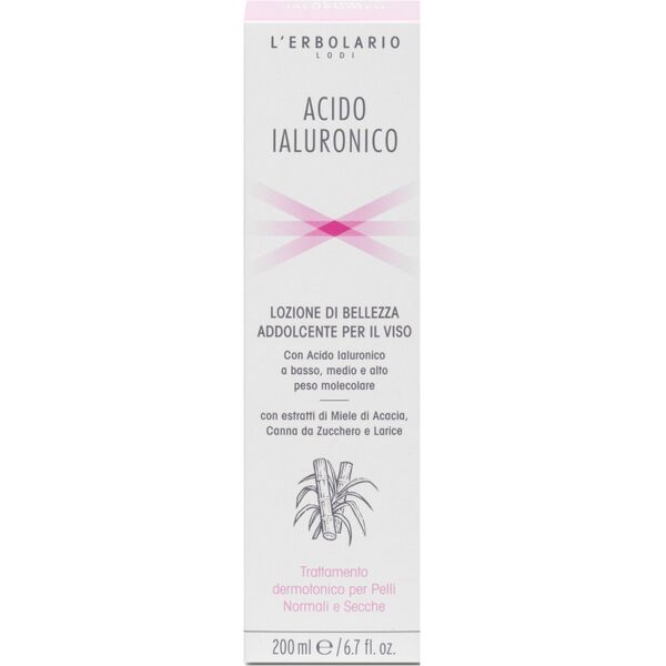 l'erbolario acido ialuronico lozione addolcente viso 200 ml