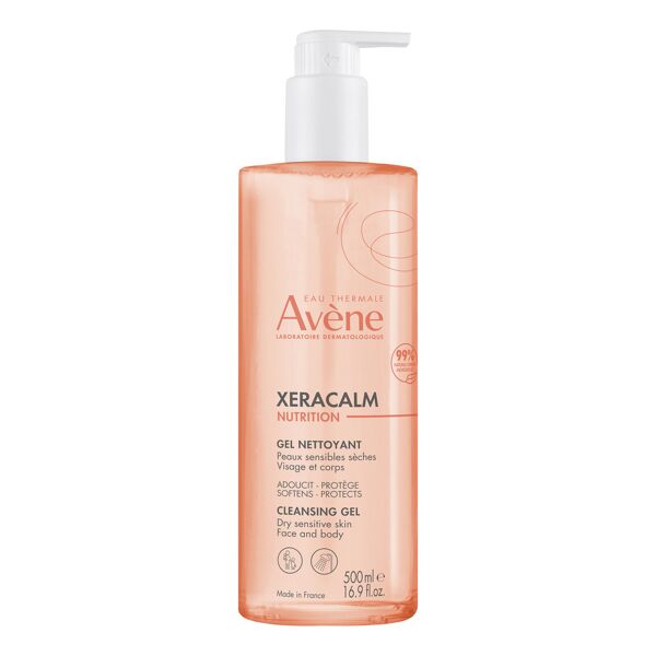 avene avène xeracalm nutrition gel detergente viso e corpo per pelli secche e sensibili 500 ml