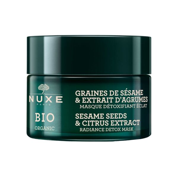 nuxe bio organic - graines de sésame & extrait d'agrumes maschera detox 50 ml